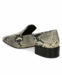 Via Spiga Baudelaire Embossed-Leather Loafers Brown