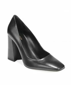 Via Spiga Beatrice Square-Toe Block-Heel Pumps