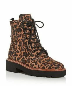 ShoeShock Sales Store 13 Paul Green Boone Women's Nubuck Animal Print Lace-up Boot
