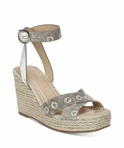ShoeShock Sales Store 29 Via Spiga SHOES Sesilia Strappy Espadrille Wedge Sandals