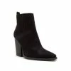 Qupid Slay Pointy Toe Block Heeled Bootie