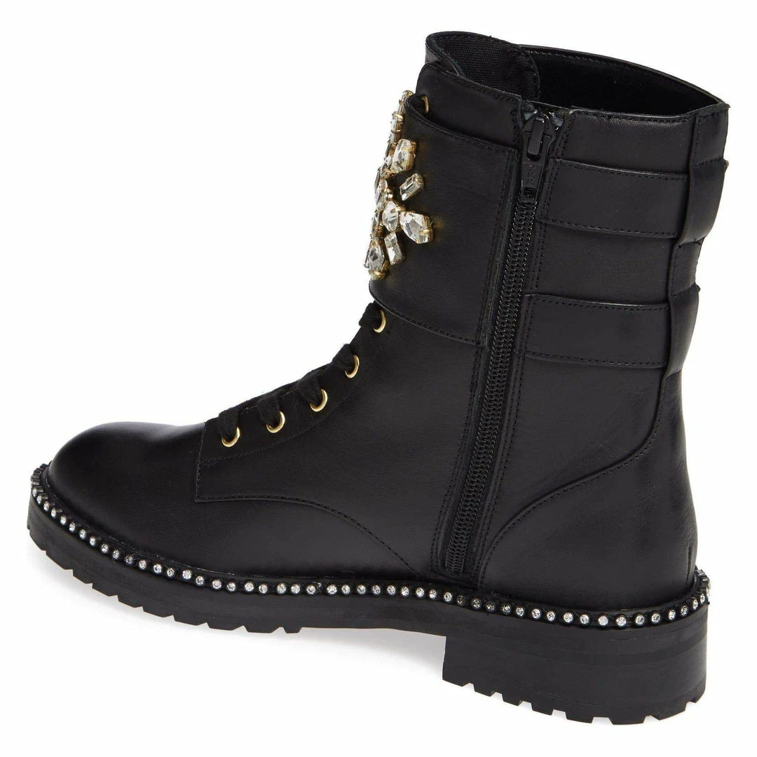 Kurt Geiger Stoop Embellished Combat Boots 7 Kurt Geiger Stoop Embellished Combat Boots