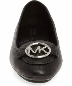 Michael Michael Kors Lillie Logo Embellished Ballet Flats SHOES