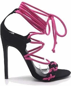 Cape Robbin Knox Lace-Up Heeled Open Toe Sandals SHOES