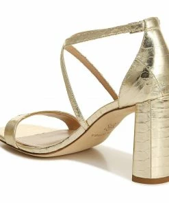 Via Spiga SHOES Sabinne Snake-Embossed Block-Heel Sandals