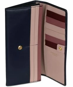 Radley London Wallets Profile Dog Shadow Large Flapover Matinee Leather Wallet - Black