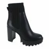 Bamboo SHOES Chunky Heel Sock Boots