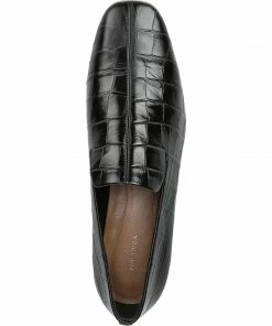 Via Spiga Baudelaire Embossed-Leather Loafers