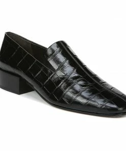 Via Spiga Baudelaire Embossed-Leather Loafers
