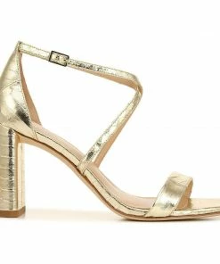 Via Spiga SHOES Sabinne Snake-Embossed Block-Heel Sandals