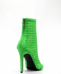 Cape Robbin Weave Pointed Peep Toe Booties SHOES 9 Cape Robbin Weave Pointed Peep Toe Booties SHOES