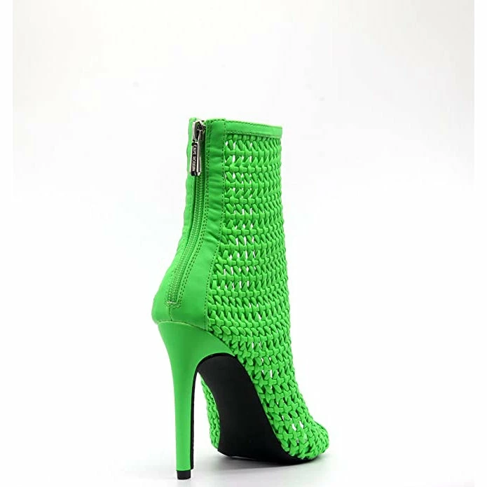 Cape Robbin Weave Pointed Peep Toe Booties SHOES 5 Cape Robbin Weave Pointed Peep Toe Booties SHOES