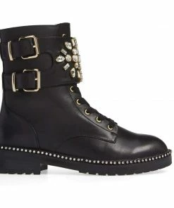 Kurt Geiger Stoop Embellished Combat Boots