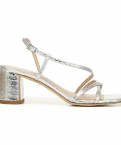 Via Spiga Roslyn Snake-Embossed Block-Heel Sandal