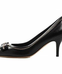 Salvatore Ferragamo SHOES Carla Leather High-Heel Pumps