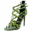 Cape Robbin Percy Snake Open-Toe Heel Sandals