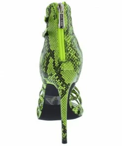 Cape Robbin Percy Snake Open-Toe Heel Sandals