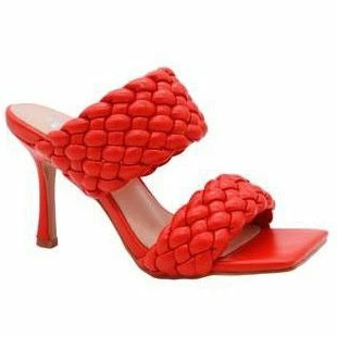 Mixx Shuz Angie Woven Stiletto Heeled Mule 3 Mixx Shuz Angie Woven Stiletto Heeled Mule