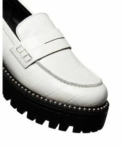 Aqua SHOES Women's Bela Studded Platform Loafers