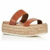 Aqua SHOES Ayden Platform Espadrille Slide Sandals