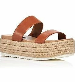 Aqua SHOES Ayden Platform Espadrille Slide Sandals
