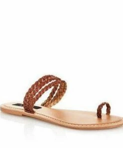 Aqua Women's Slay Braided Strappy Sandals