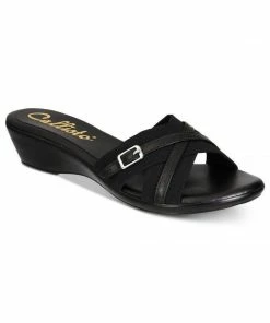 Callisto Babcock Strappy Wedge Sandals SHOES