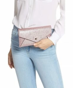 Kate Spade Burgess Court - Glitter Leather Crossbody Clutch HANDBAGS