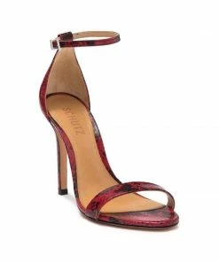 Schutz SHOES Cadey Lee Open Toe Sandal Scarlet