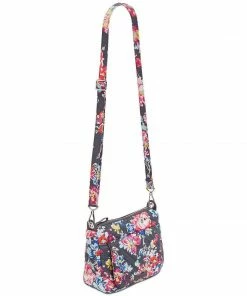 Vera Bradley Carson Mini Shoulder Bag Pretty Posies/Silver HANDBAGS