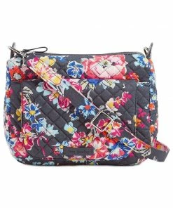 Vera Bradley Carson Mini Shoulder Bag Pretty Posies/Silver HANDBAGS