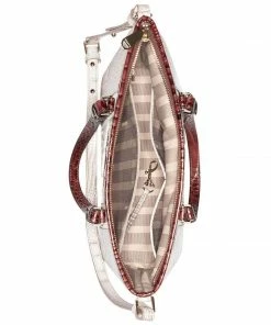 Brahmin Crestview Mini Asher Seashell Embossed Leather Satchel HANDBAGS