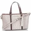 Brahmin Crestview Mini Asher Seashell Embossed Leather Satchel HANDBAGS