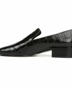 Via Spiga Baudelaire Embossed-Leather Loafers
