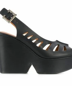 Robert Clergerie SHOES Diane Slingback Platform Wedge Sandals
