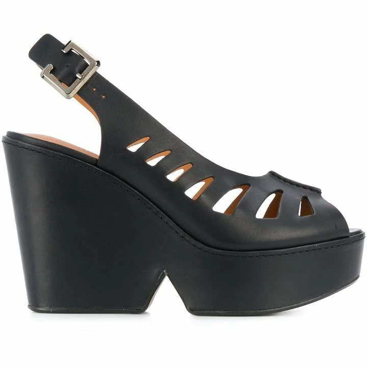 Robert Clergerie SHOES Diane Slingback Platform Wedge Sandals 4 Robert Clergerie SHOES Diane Slingback Platform Wedge Sandals