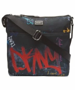 Dkny Gigi Graffiti Logo North-South Crossbody HANDBAGS