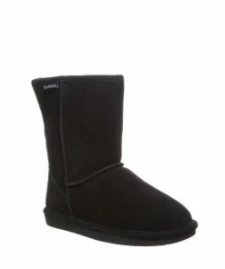 Bearpaw Emma Short Charcoal Suede Boots SHOES