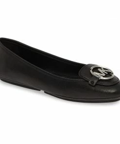 Michael Michael Kors Lillie Logo Embellished Ballet Flats SHOES