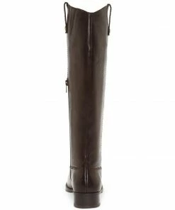 INC International Concepts Fawne Wide Calf Leather Riding Boots SHOES