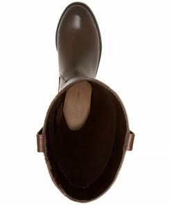 INC International Concepts Fawne Wide Calf Leather Riding Boots SHOES