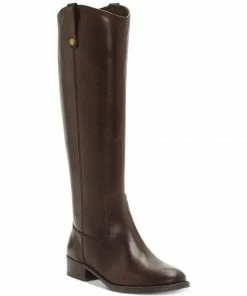 INC International Concepts Fawne Wide Calf Leather Riding Boots SHOES
