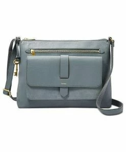 HANDBAGS Fossil Kinley Leather & Suede Medium Crossbody