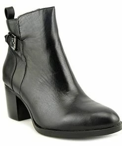 Ralph Lauren Genna Buckled Leather Ankle Boots