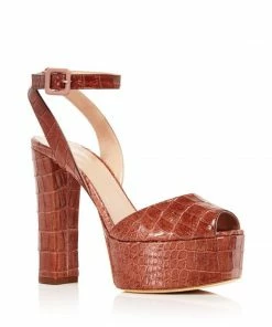 Giuseppe Zanotti Croc-Embossed Chunky Platform Sandals