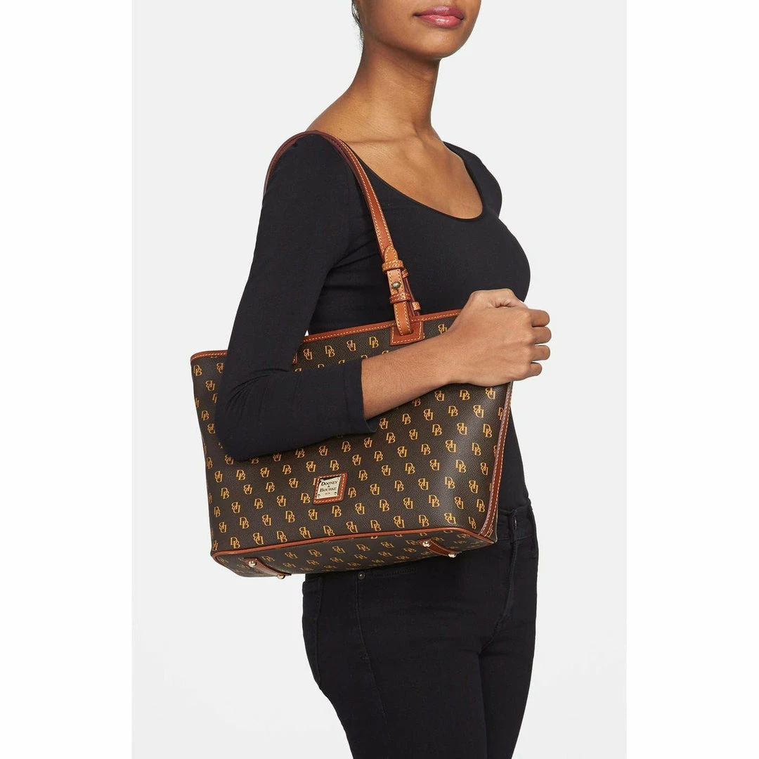 Dooney & Bourke HANDBAGS Gretta Signature Small Leisure Shopper Tote 8 Dooney & Bourke HANDBAGS Gretta Signature Small Leisure Shopper Tote