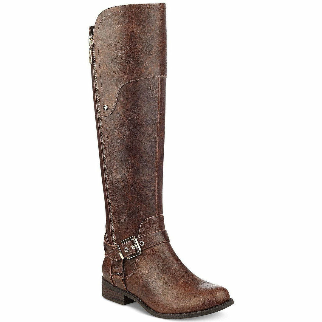 G By Guess Harson Wide-Calf Tall Boots Brown 3 G By Guess Harson Wide-Calf Tall Boots Brown