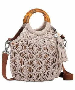 The Sak HANDBAGS Helena Crochet Bracelet Handle Crossbody