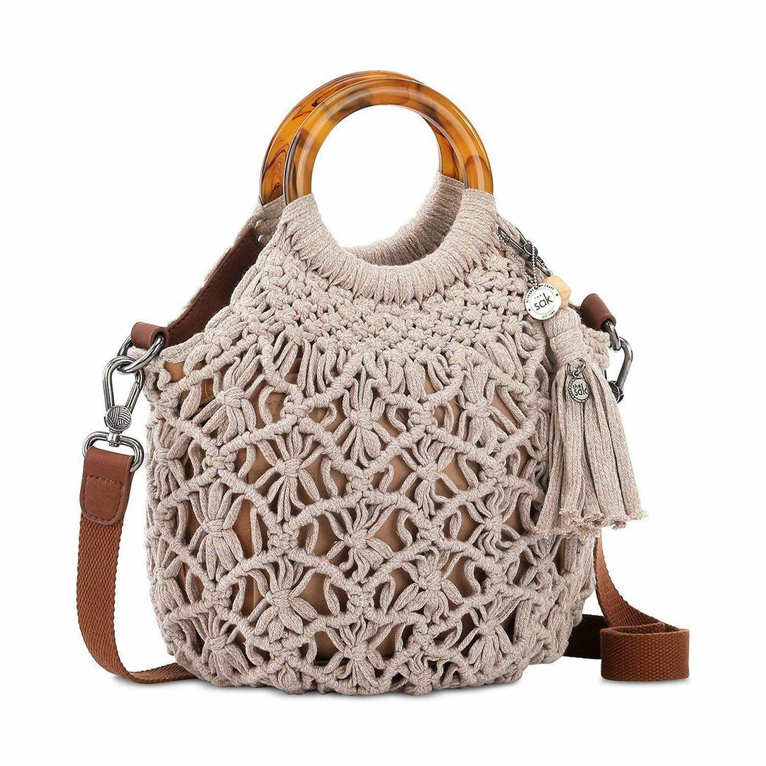 The Sak HANDBAGS Helena Crochet Bracelet Handle Crossbody 4 The Sak HANDBAGS Helena Crochet Bracelet Handle Crossbody