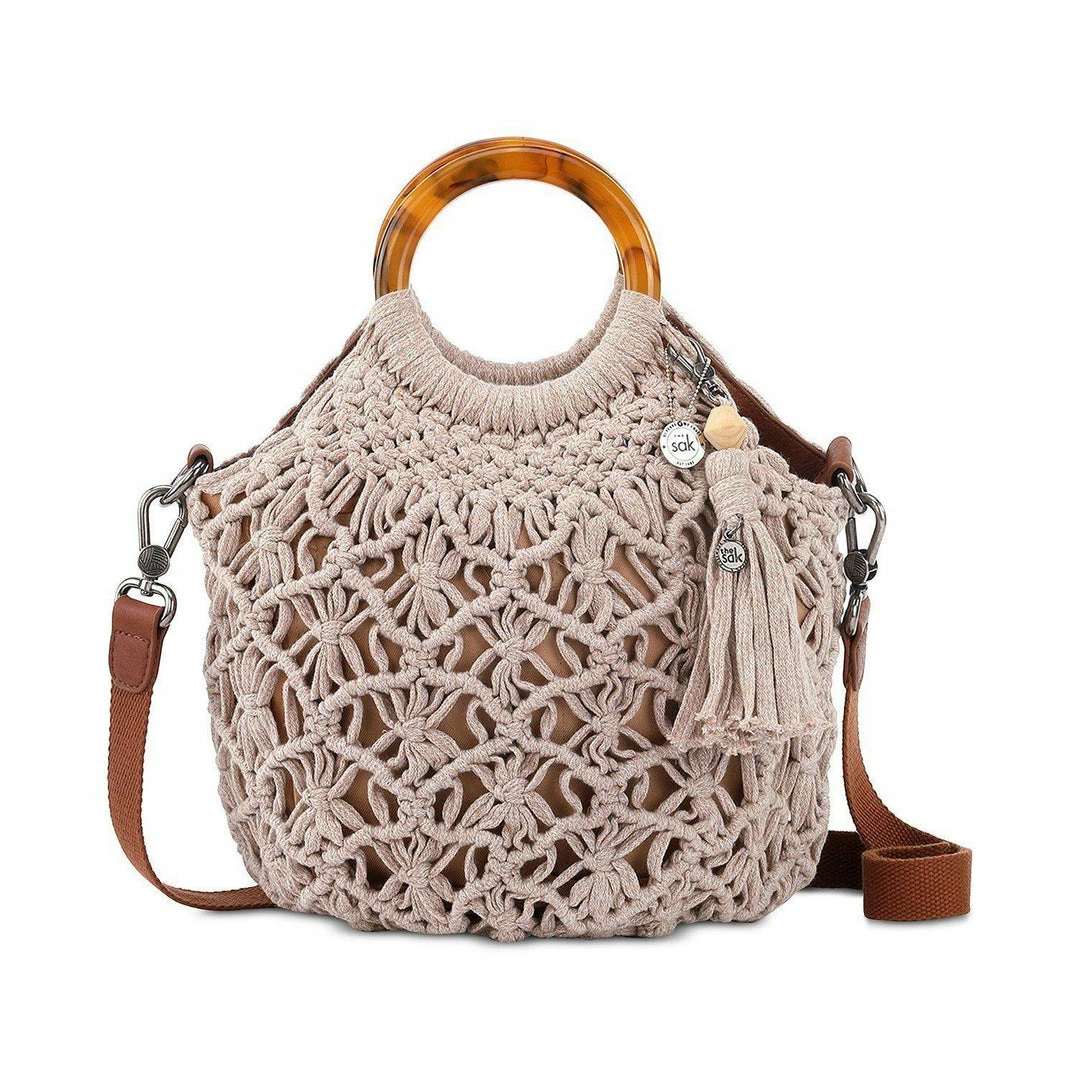 The Sak HANDBAGS Helena Crochet Bracelet Handle Crossbody 3 The Sak HANDBAGS Helena Crochet Bracelet Handle Crossbody